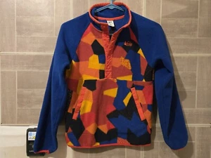 REI CO-OP Fleece Pullover Kids Sz Medium 10-12 Tribal Aztec Blue Orange Black - Picture 1 of 4