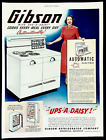 Gibson range refrigerator ad vintage 1948 original appliance advertisement photo