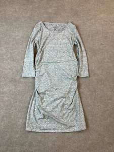 Liz Lange Women's Maternity Casual Gray Long T-shirt Dress - Picture 1 of 5