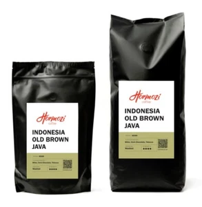 Traditional Drum Roasted 100% Indonesia Old Brown Java CoffeeBeans/Ground Retail - Picture 1 of 7
