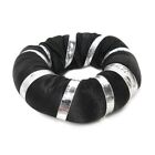 NEUF support de coussin boule de cristal 4,5 pouces oreiller satiné noir pour bol chantant sphère