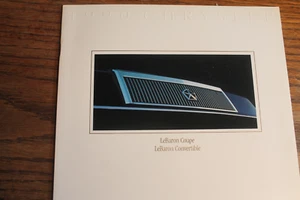 1990 Chrysler LeBaron Conv. Cpe color sales brochure, 9x11, 24 pages, very nice - Picture 1 of 2