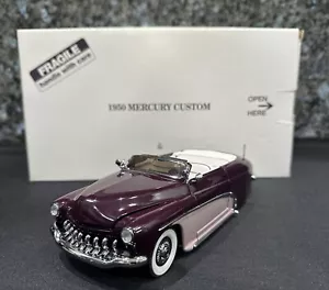 Danbury Mint 1950 Mercury Custom Convertible Purple New In Box 1:24 Model Size - Picture 1 of 8