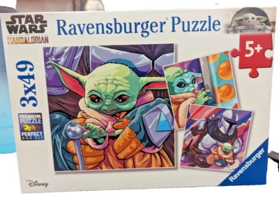 Ravensburger Star Wars The Mandalorian 3 x 49 Piece Jigsaw Puzzles for Kids Age - Image 1 of 2