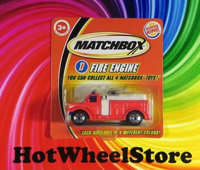 2004 Matchbox    Burger King Promo   Red   FIRE ENGINE    MB4-102623 - Image 1 of 4