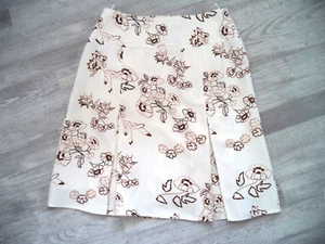 Rock - beige/braun Blumen, Gr. 38 - Bild 1 von 7