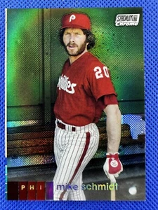 2020 #52 Mike Schmidt Topps Stadium Club rifrattore baseball cromato Phillies - Foto 1 di 2