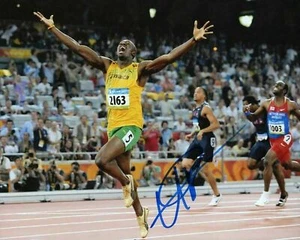Usain Bolt Signed Autograph 3.5x5 Photo Reprint - Picture 1 of 1