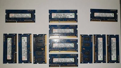 HYNIX 12x 1gb = 12GB RAM MEMORY DDR3 - 2Rx16 PC3-10600S-9-10-A1 joblot (6 pairs) - Image 1 of 4