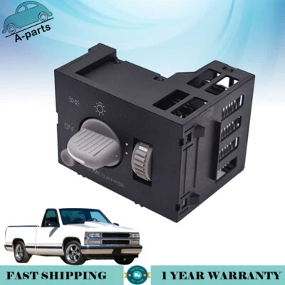 Interruptor atenuador de faros montado en el tablero para Chevy GMC C/K1500 1996-1999 Foto 1 de 4