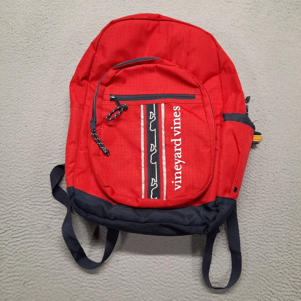 Vineyard Vines Backpack NWT School Book Bag Red Vineyard Vines Book Bag Backpack Strap Book Carrier Zip Up  main image 3