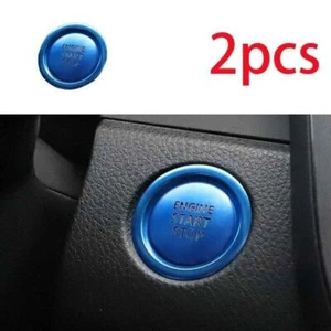 2022-2023 For Toyota Corolla Cross Aluminum One-Click Startup Frame Cover Blue - Picture 1 of 6