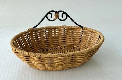 Cesta de mercado pequeña Princess House descontinuada de colección Casual Home. Foto 1 de 3