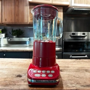Vintage KitchenAid Ultra Power Blender 5 Speed KSB5ER4 Red TESTED WORKS - Picture 1 of 13