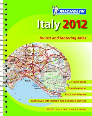 Italy 2012 - Tourist and Motoring Atlas (A4-Spiral) (Michelin Tou... by Michelin - Image 1 of 2