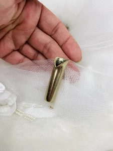 De Colección Florero Solapa Boutonniere Florero Sombrero Palo Prendedor Broche Tono Dorado Art Deco - Imagen 1 de 6