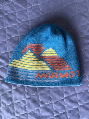 Gorro Marmot adulto tamanho único chapéu de malha azul - Imagem 1 de 4