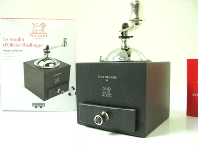 Peugeot - Roellinger pepper mill - 13 cm - wood and steel - black/chocolate - Image 1 of 2