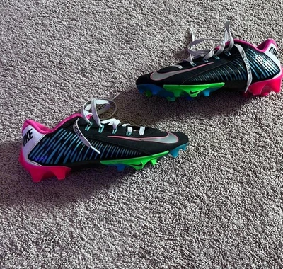 Nike Vapor Edge 360 VC Men's Cleat Black/Teal/Pink, Size 12 - Image 1 of 4