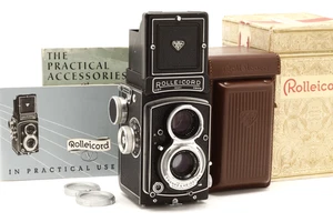 Rollei Rollecord V 75mm f3.5 Xenar TLR Kamera mit Tasche, Handbuch & Box #45257 - Bild 1 von 17