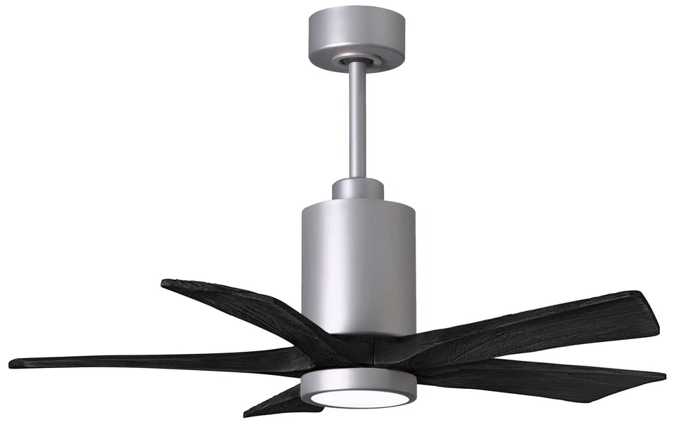 42" Patricia-5 Brushed Nickel and Black LED Ceiling Fan - Image 1 of 1