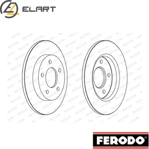 2x BRAKE DISC DDF1420C FOR MAZDA 3 Y406/Y642/Y601/Y603/Y605/Y650/Y655Z668 1.6L - Picture 1 of 7