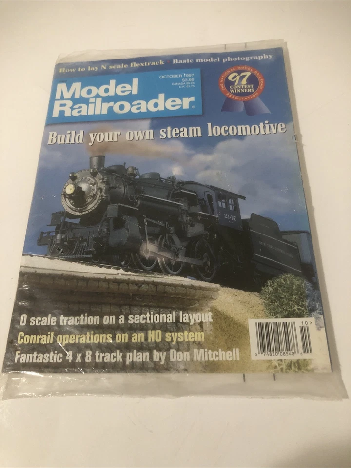 Model Railroader Magazine Oct 1997 Vol 64 No 10 Steam Locomotive, Conrail Ops - Image 1 of 4