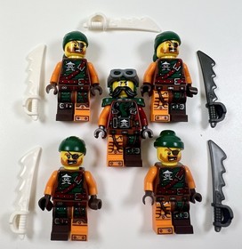 Lego Ninjago Skybound Pirate Minifigures Lot of 5 w/ Weapons Authentic Lego