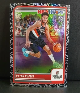 2023-24 Panini Haunted Hoops Spider Web RC Holo #155 Rayan Rupert Blazers - Picture 1 of 2