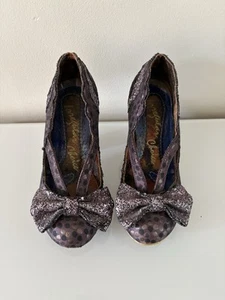 Irregular Choice Curtain Call Ladies Purple Heeled Shoes - UK Size 3.5 EU 36 - Picture 1 of 8