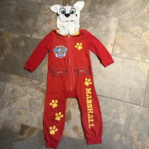 Paw Patrol Marshal Union Suit Pajamas Costume Size 4T - Picture 1 of 9