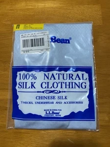 LL Bean 21 Light Blue Chinese Natural Silk Pants Women’s Size 1X - Picture 1 of 4