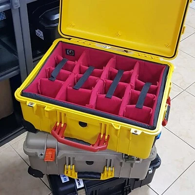 A-MoDe Red padded divider fit Pelican Peli 1560 1569 a-mode (no case) - Image 1 of 4