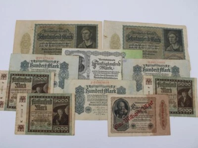 Group of 11 - Pre 1918 German Empire Banknotes - 1910 to 1917 Pre WWI and Durin - Image 1 of 4