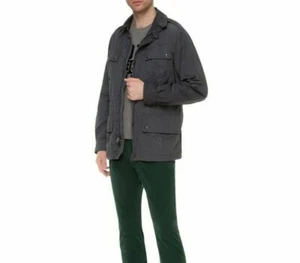 Polo Ralph Lauren Military Paratrooper Jacket $398 Men's SZ M Gray Tartan Lined - Picture 1 of 8