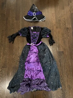 Disfraz de bruja morada niña Creations Spooktacular - Mediano - 8-10 años + Bonus Foto 1 de 4