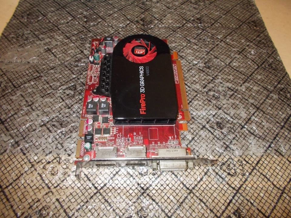 ATI Radeon FirePro V4800 1GB GDDR5 PCI-E Crossfire Video Card DVI/DisplayPort - Image 1 of 1