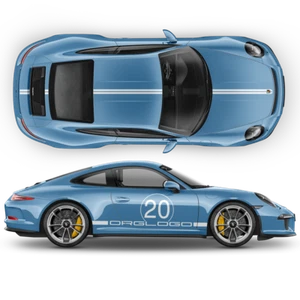 Heritage China Edition Graphic Decals Set, for Carrera / Carrera Turbo / Targa - Picture 1 of 11