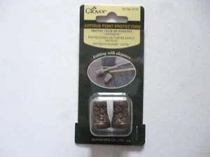 CLOVER ANTIQUE POINT PROTECTORS NEEDLE SIZE NO 3 TO NO 7 ART NO 3115 - Picture 1 of 2
