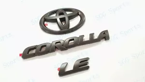 NEW Matte Black OVERLAY EMBLEM Fit 2020-2022 TOYOTA COROLLA LE PT948-02200-02 - Foto 1 di 6