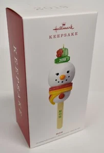 Hallmark Keepsake Christmas Ornament 2019 Year Dated Mom Cake Pop Snowman - Picture 1 of 2