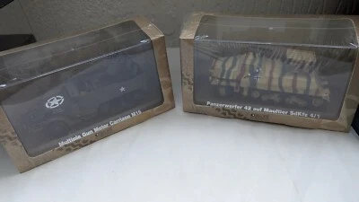 ATLAS 1:43 WW2 PANZERWERFER 42 ROCKET LAUNCHER & MULTIPLE GUN MOTOR CARRIAGE M16 - Image 1 of 4