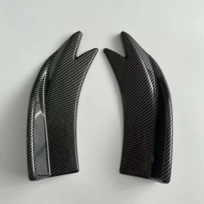 Pair Car Rear Bumper Fin Canard Splitter Diffuser Spoiler Anti-Crash Wrap Angle - Image 1 of 4
