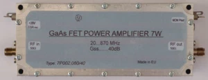 Power amplifier broadband 20-870MHz_ 7W/40dB , power amplifier 20-870MHz 7W/40dB - Picture 1 of 3