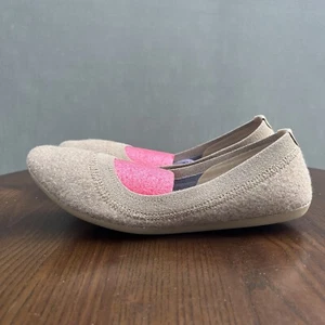 Allbirds Wool Breezers Shoes Women's Size 7.5 Beige Ballet Flat Slip On Loafers - Picture 1 of 19