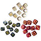 fr 10pcs 16mm Opaque Dices Round Corner 6 Sided Playing Games Dice Drinking Tool