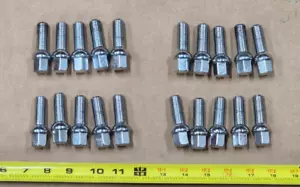 Set 20 Lug Bolts for Vision Warrior Wheels on Sprinter Vans 14mm x 1.5 33mm - Picture 1 of 2