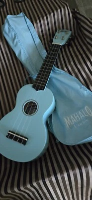 Mahalo Island Series Concert Ukulele Light Baby Blue With Soft Case U30G/LPU - Image 1 of 4