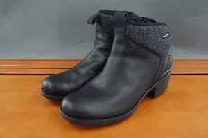 Merrell Chateau II Mid Shoes Women's Size 9 Black Leather Pull On Casual Booties - Picture 1 of 11