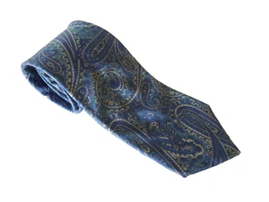 Woodward Blue Paisley Formal Career Work Interview Men's Silk Necktie - Picture 1 of 4